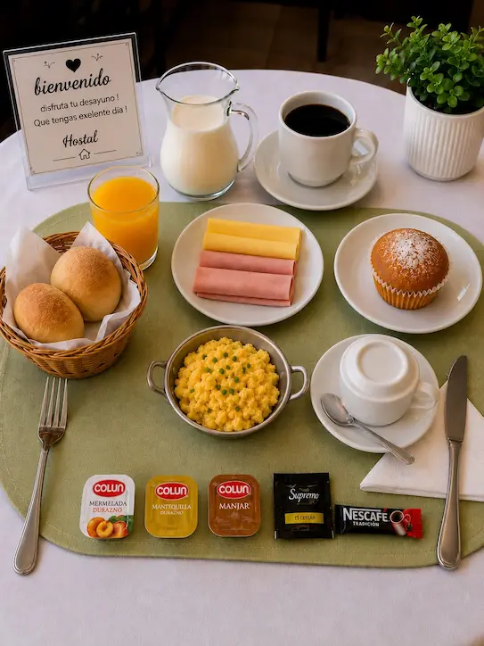 Desayuno con café de grano